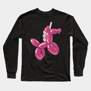 A light and dark pink unicorn balloon Long Sleeve T-Shirt